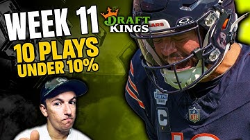 Week 11 NFL DFS Plays Under 10% Ownership | Draftkings and Fanduel
