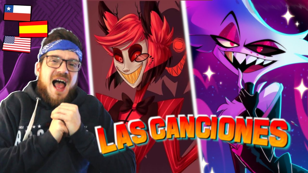 REACCION a las CANCIONES de Hazbin Hotel ➡️ Original vs Castellano vs Español Latino y otros idiomas