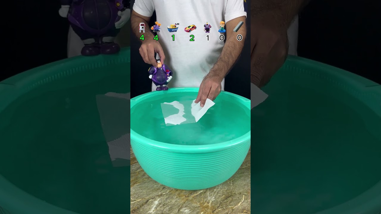 TRY TO GUESS HOW MANY TISSUE PAPER IT TOOKS! WHAT HAPPEND NEXT? 