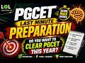 PGCET Last Minute Preparation - 04 | Learn On-Line