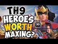 IS IT WORTH IT TO MAX YOUR HEROES AT TH9?! Best TH9 Low Hero Attack Strategies in Clash of Clans