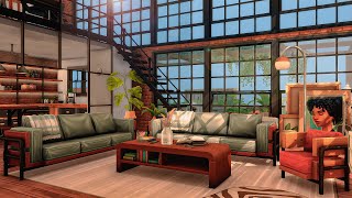Industrial loft penthouse | The sims 4 | No cc | Stop-motion