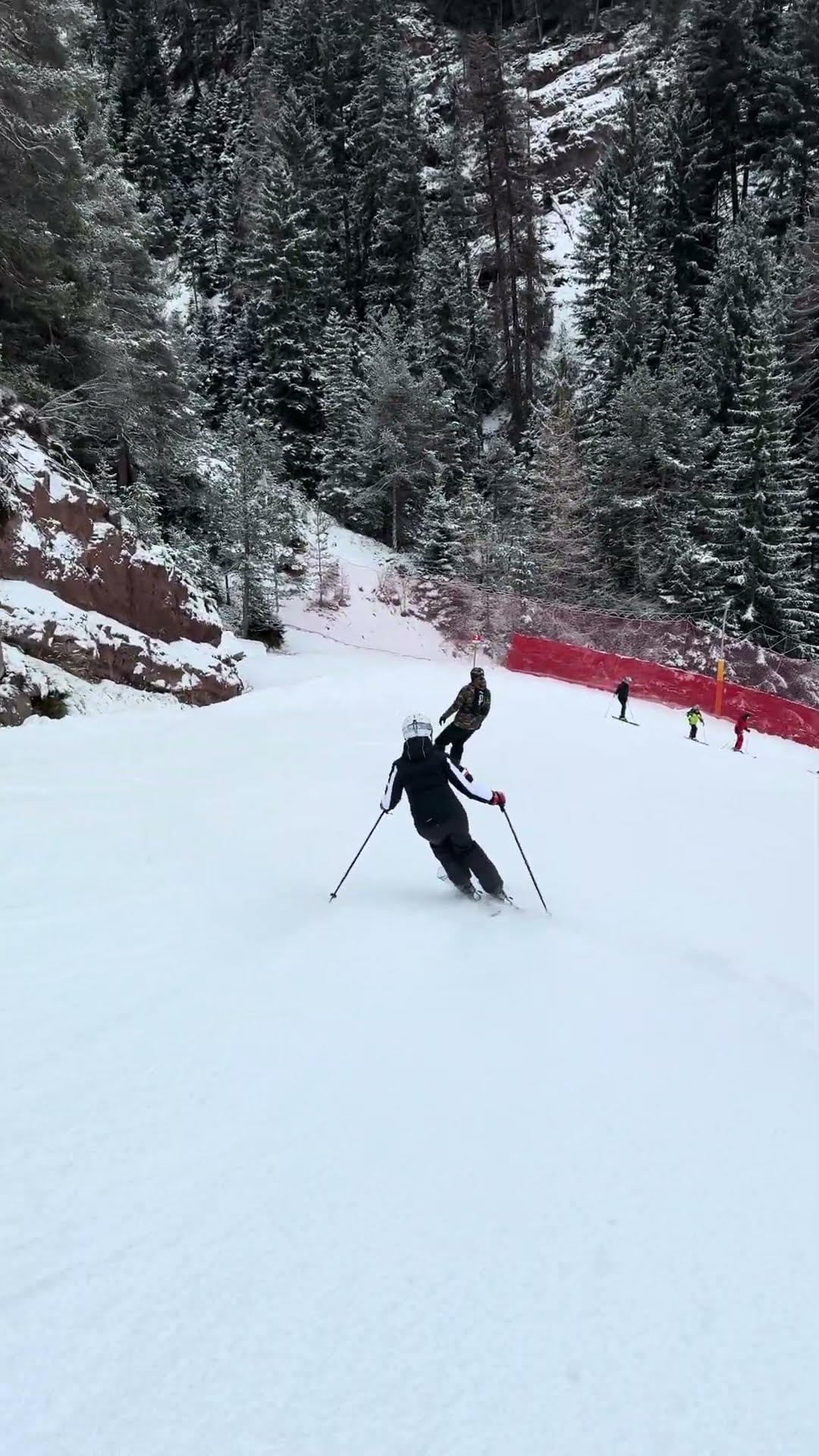 Snowboarder And Skier Have Mishap On Busy Slope || ViralHog
