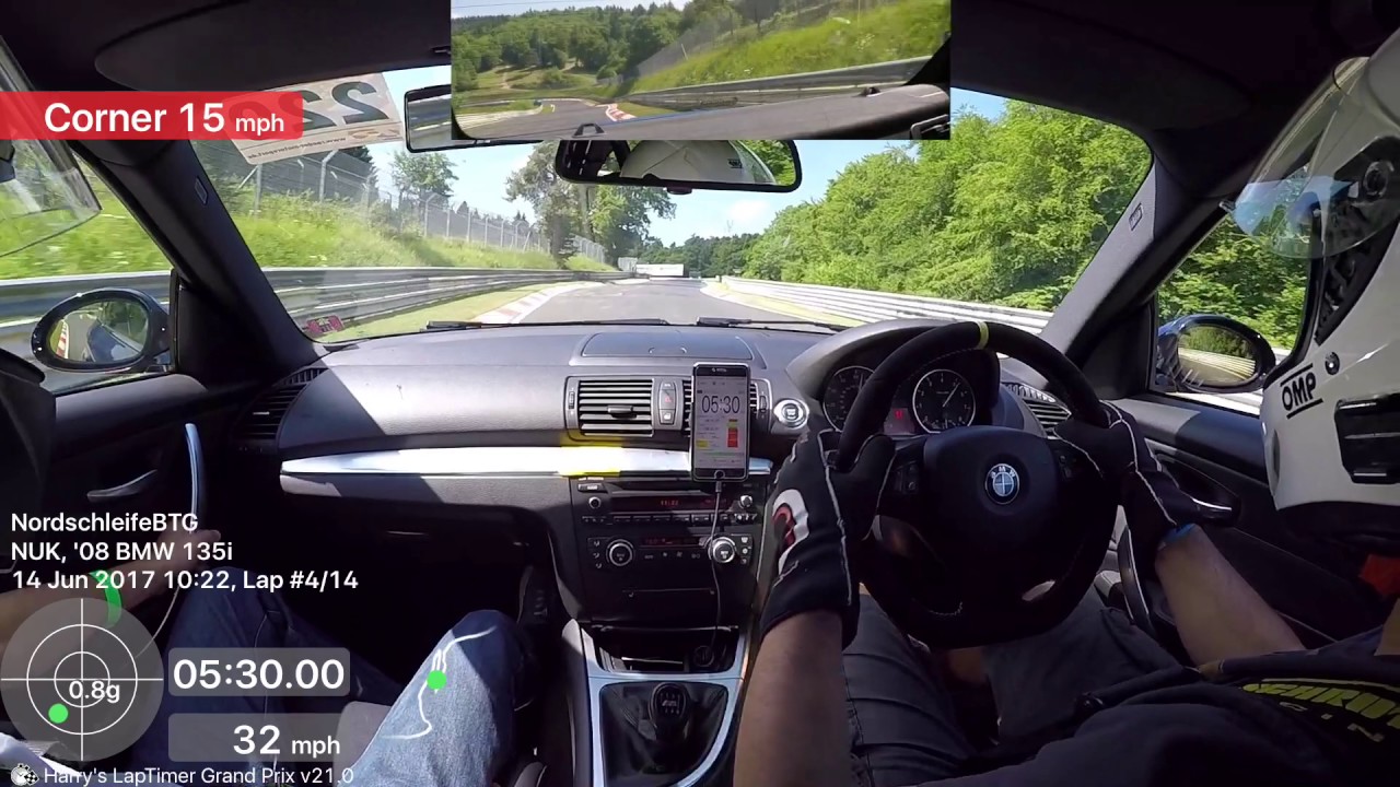 Bmw 135i Nurburgring Nordschleife Trackday 8m18s 14 06 17 Youtube