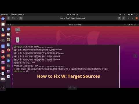 How to fix  W: Target Packages is configured multiple times error