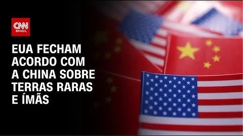 EUA e China fecham acordo sobre terras raras | CNN PRIME TIME