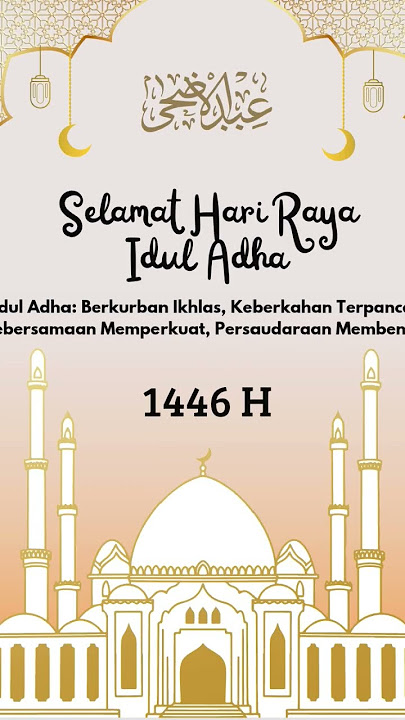 Template canva poster Hari Raya Idul Adha 1446 H
