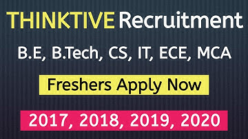 Thinkitive Technologies Off Campus Hiring | Software Engineer job | Thinktive Technologies jobs 2020