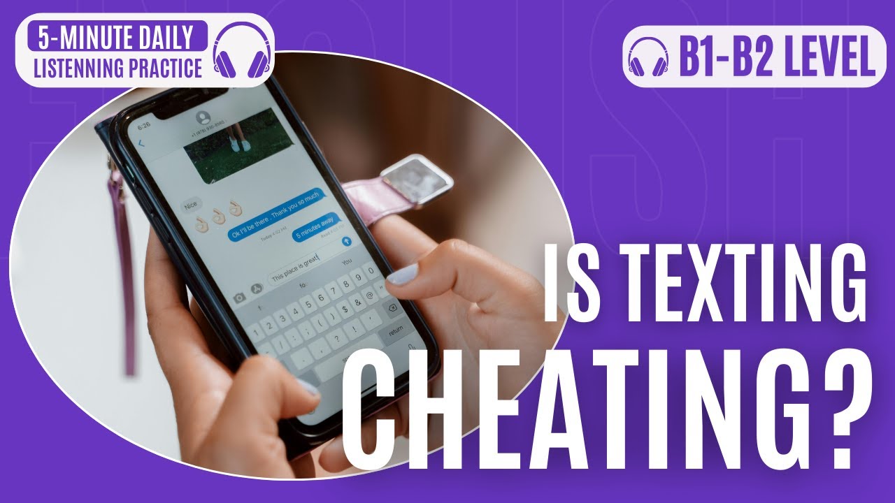 5-Minute Daily English Listening Practice | IS TEXTING CHEATING? - LOVE & MARRIAGE  (B1–B2 LEVEL)