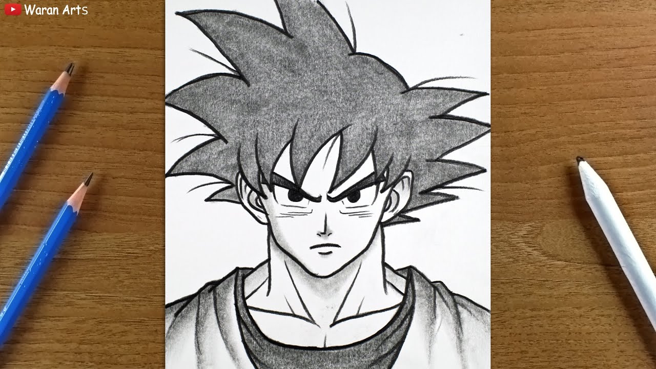 How to Draw Goku | Easy Anime Drawing | Drawing Tutorial for beginners Step by Step | Goku