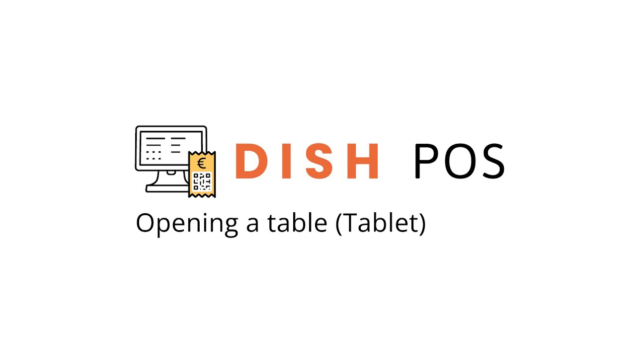 DISH POS - Opening a table (Tablet)