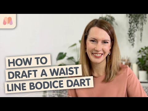 Pattern Drafting Tutorial #45: How to Draft a Waist Line Bodice Dart