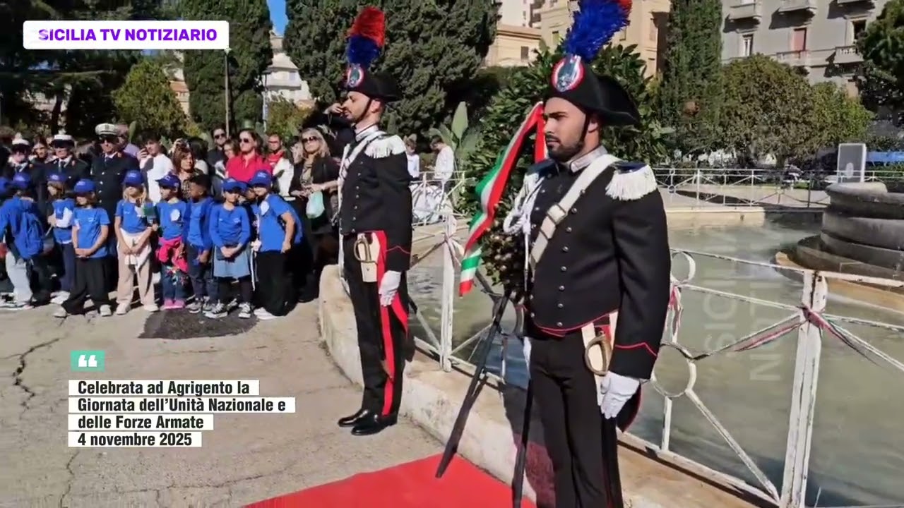 Celebrata ad Agrigento la Giornata dell’Unità Nazionale e delle Forze Armate, 4 novembre 2025