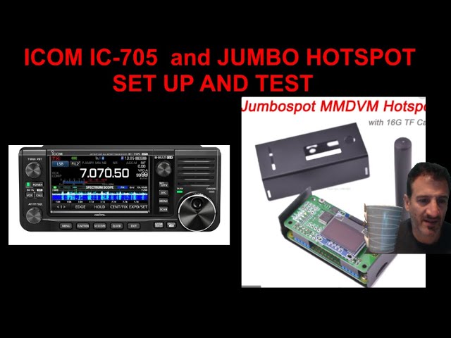 ICOM IC 705 INSTALL JUMBO HOTSPOT MMDVM -PISTAR - YouTube