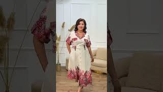 Новинка  Изумительно красивое платье ,  Ткань лен 🤩Размеры 48-54Цена 1500 сом только Оптом #платье