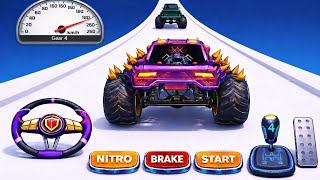Monster Truck Stunt Racing Gameplay on Mega Ramps | Extreme Jumps, Crazy Crashes & Impossible Tracks screenshot 1