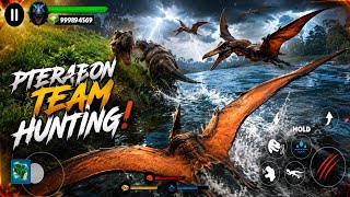 Pteranodon Team Hunt Gone Wrong 😱🔥 | Jurassic Clash Primal Dino Sim screenshot 5