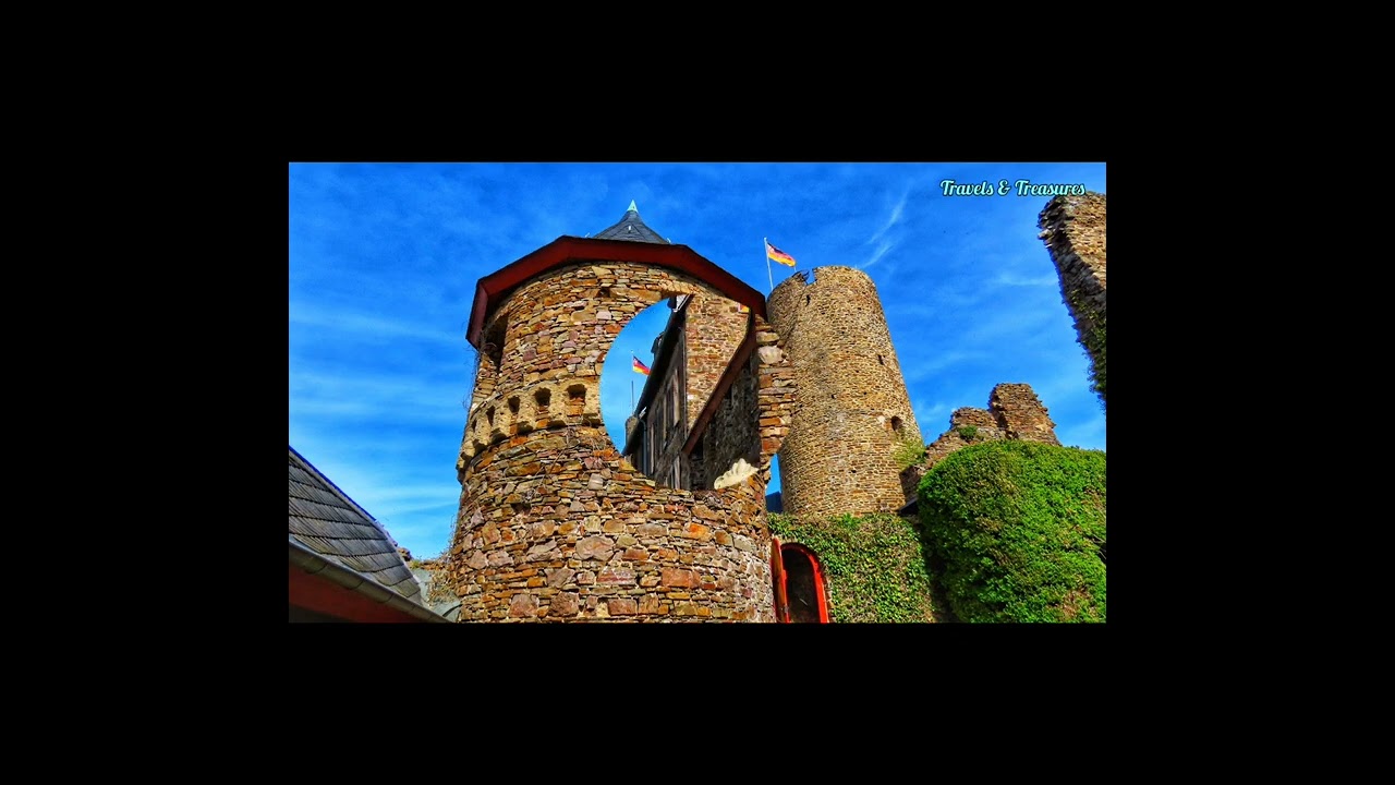 Thurant Castle perched Majestically above the Moselle River, Germany