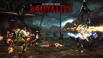HELLFIRE SCORPION | HOW TO PERFORM FATALITY & BRUTALITY (using keyboard) - MORTAL KOMBAT XL