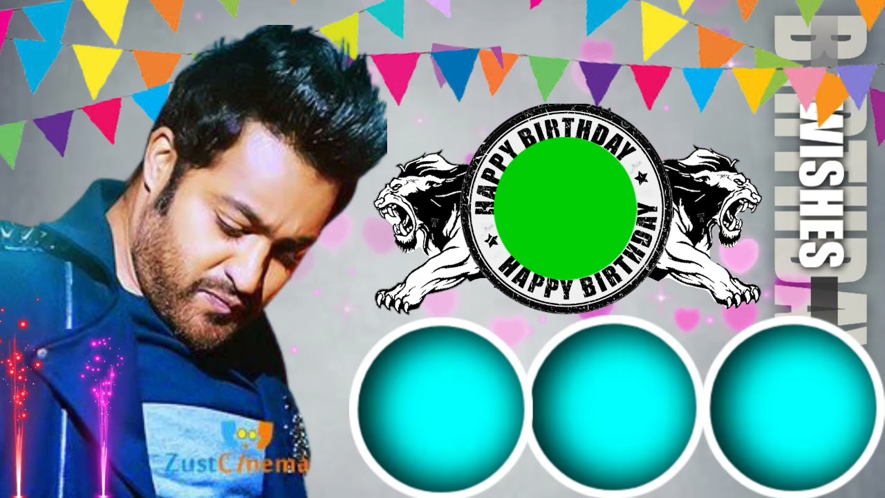 jr. ntr fans birthday template green screen video editing without sound /saieditz