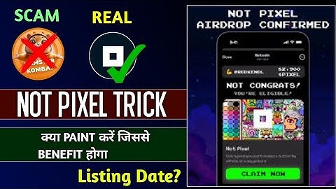 Not Pixel Airdrop Tips Not Pixel Airdrop Play kaise Kare | Not Pixel Airdrop Full Details #notpixel