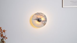 Viola Wall Lamp | Where Marble Meets Modern Glow
