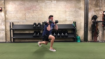 Dumbbell Lunge Thruster