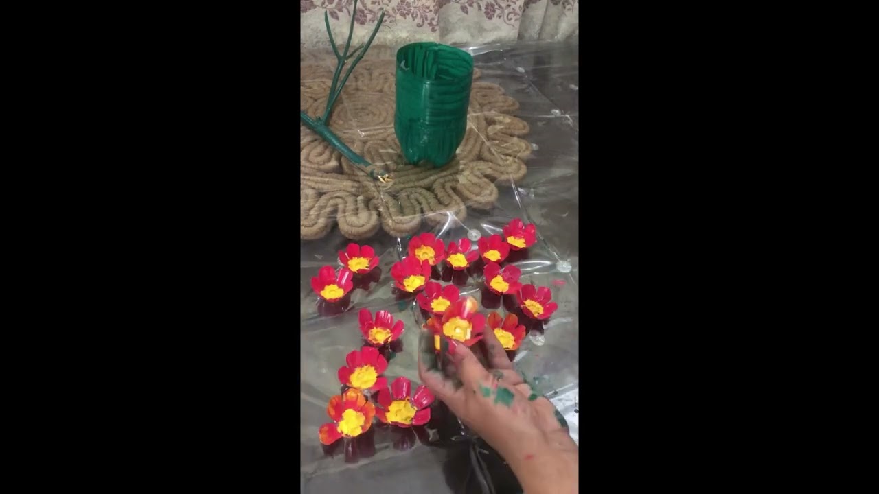 Egg tray craft (flowers) by creative arts monk