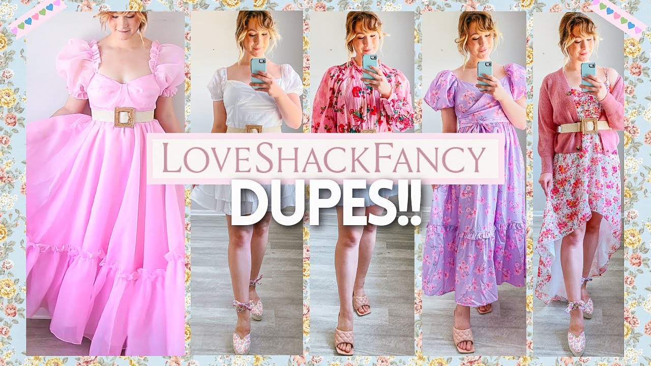Love Shack Fancy Dupe Dress, US fashion