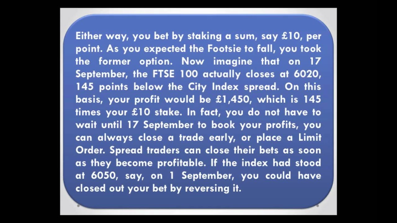 What is Spread Betting? YouTube