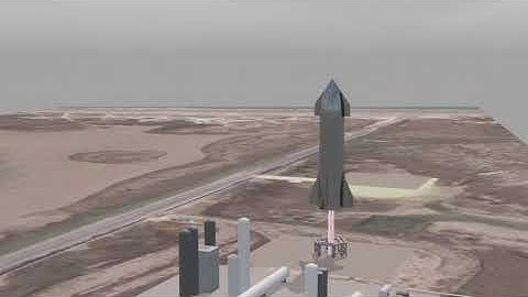 Sn8 20km Hop test| Realistic Blender animation | Spazecomp