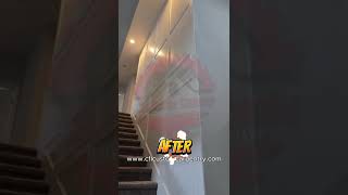Wainscoting on Stairs  #finishcarpentry #kitchen #carpentry #home #accentwallideas  #homedecor