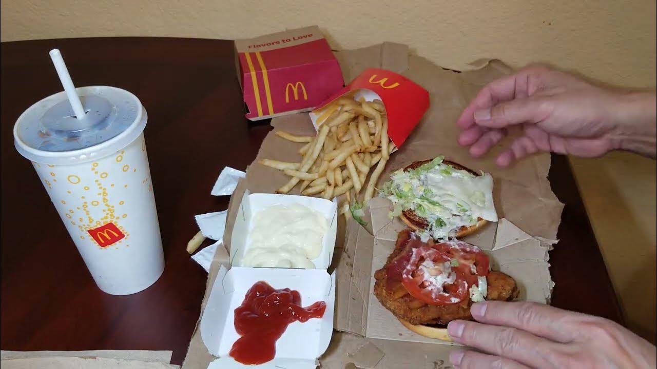 맥도날드 맥크리스피 디럭스 (Bacon Ranch Deluxe McCrispy, MCDONALD'S) YouTube