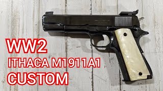 Customized WWII Ithaca M1911A1 - YouTube