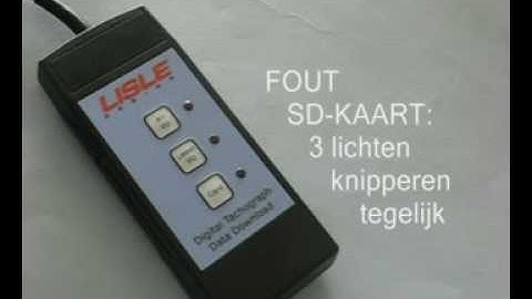 Digitale Tachograaf - Digidown Plus SD kaart fout