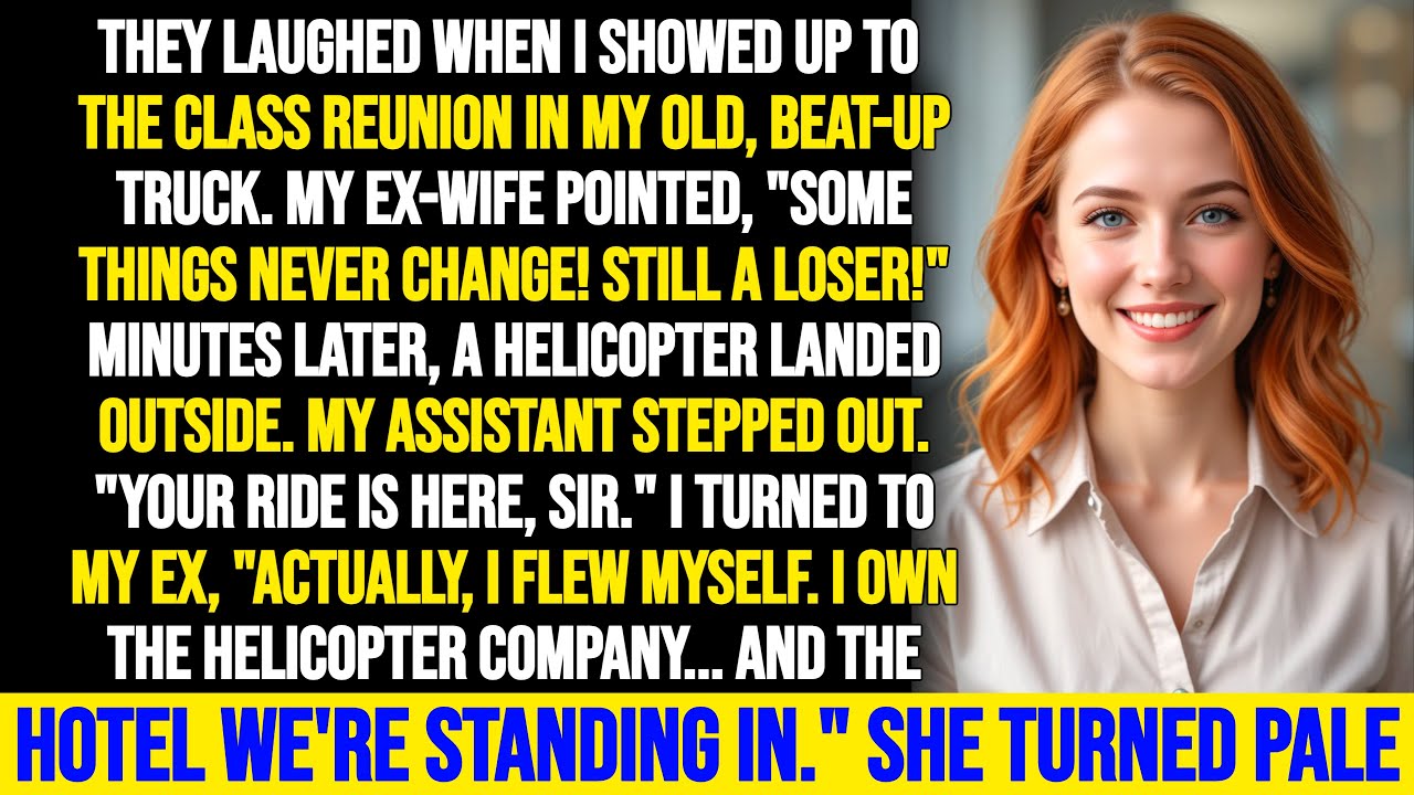 My Ex-Wife Laughed At My Truck At Reunion. Minutes Later My Helicopter Landed & Her Empire CRUMBLED
