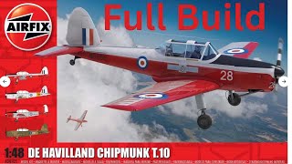 ✈️ Airfix 1/48 De Havilland Chipmunk T.10 Build | In Partnership with Airfix