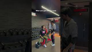 When your gym bro on a cycle😅#fitness #gymlover #cycle#funnyvideo #viralvideo