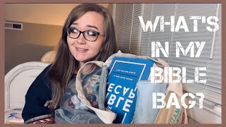 WHAT’S IN MY BIBLE BAG? 🤔👜📘 (daily essentials for my crazy study times 🤭)