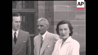 JINNAH WITH LORD MOUNTBATTEN - NO SOUND