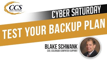 Tested Your Data Backup Plan Recently?
