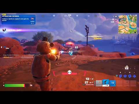 Freddy Skin Fortnite Build Solo Win