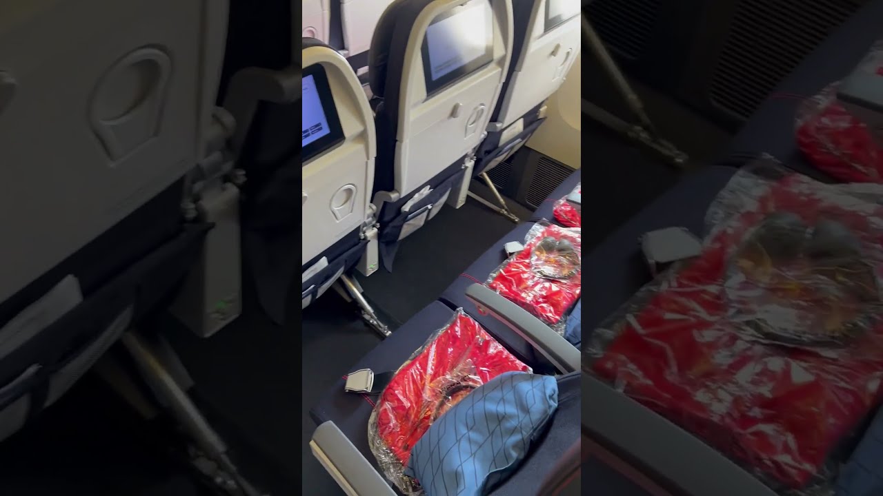 Air France Economy Class On Flight From Paris To JFK Shorts Airplane Economyclass Airfrance
