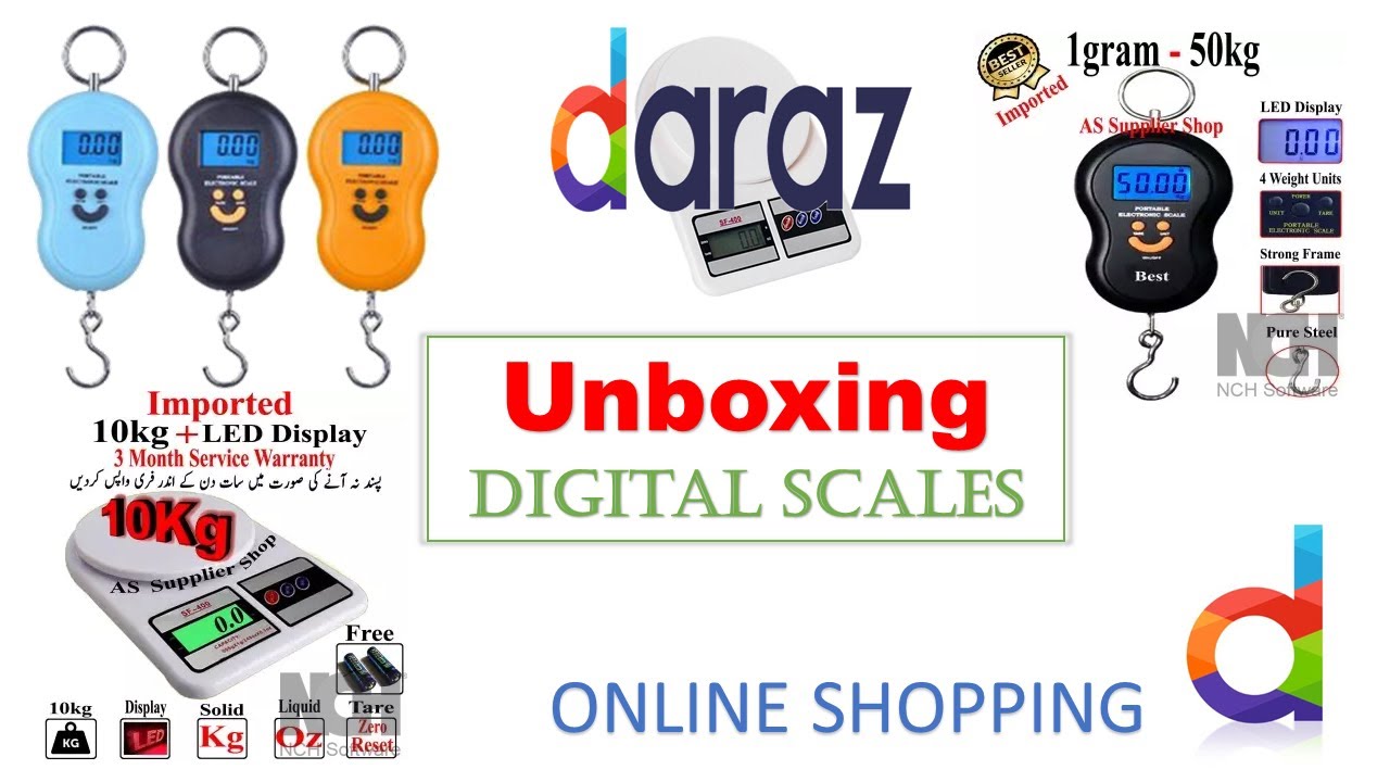 Unboxing Digital Weighing Balances Daraz.pk Faisal's Hut YouTube