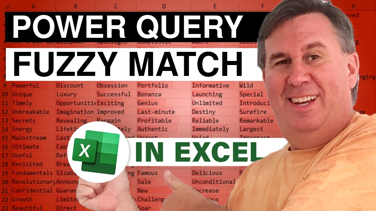 Excel Fuzzy Matching Unveiled: Fuzzy Match Jane Doe to Doe Jane - Episode 2301