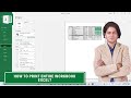 how to print entire workbook in excel? #excel