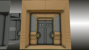 Modular Sci-Fi Set Wip 79 Blender 2.75a  - Animated sci-fi door