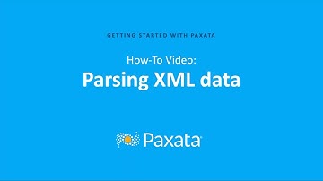 Parsing XML Data with Paxata Self-Service Data Prep