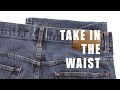 How to Take in the Waist on Jeans/Pants - Make Waistband Smaller