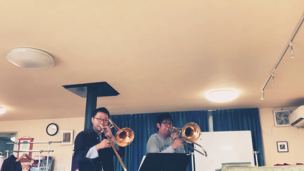 Tommy Pederson trombone Duet Nr.8 A pleasant Present - YouTube